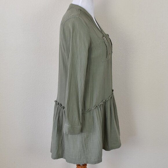 Maeve Katie Textured Gauze Utility Tunic Dress - 6 - Picture 7 of 9